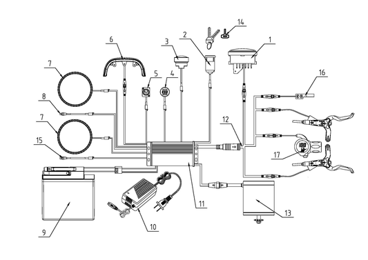 Wire Harness, Handle Bar | TT1600R